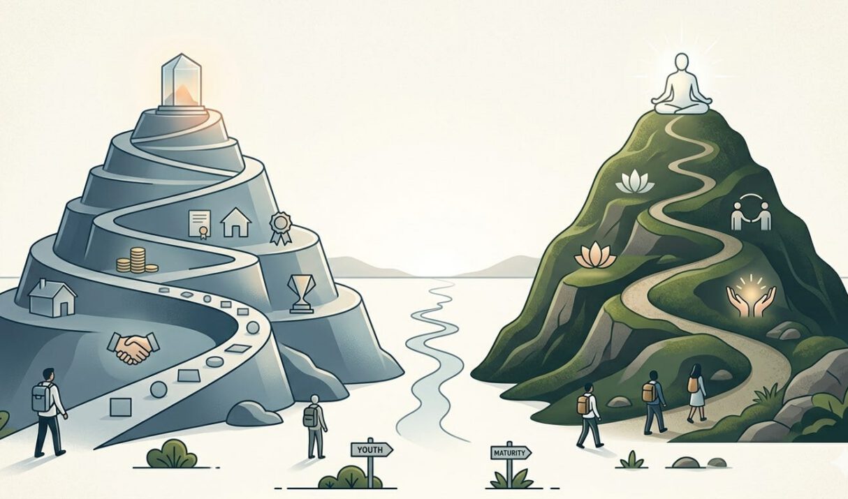 Las dos montañas de la vida
