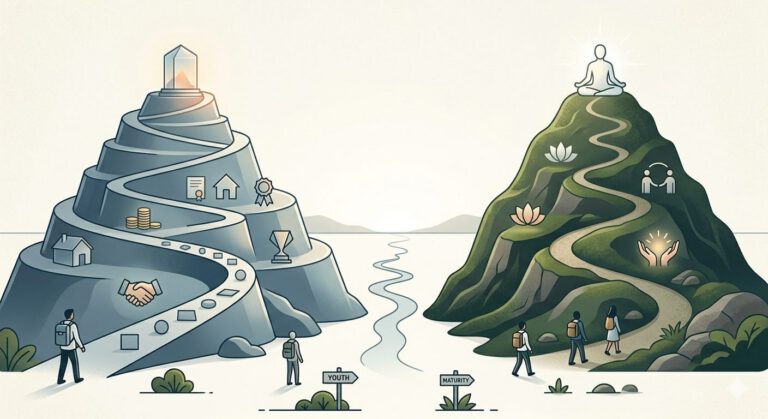 Las dos montañas de la vida